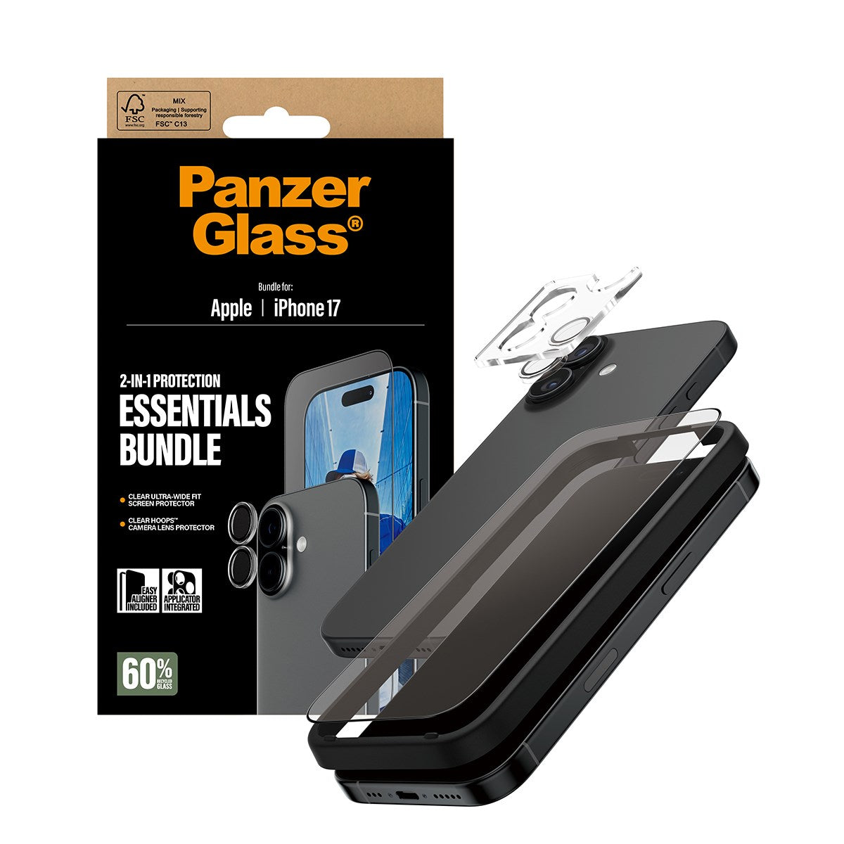 PanzerGlass® 2-in-1 Essentials Set iPhone 17